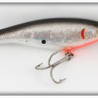 Vintage Bagley Black On Silver Foil Diving Bang O B6 Lure 