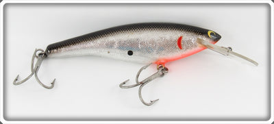 Vintage Bagley Black On Silver Foil Diving Bang O B6 Lure 