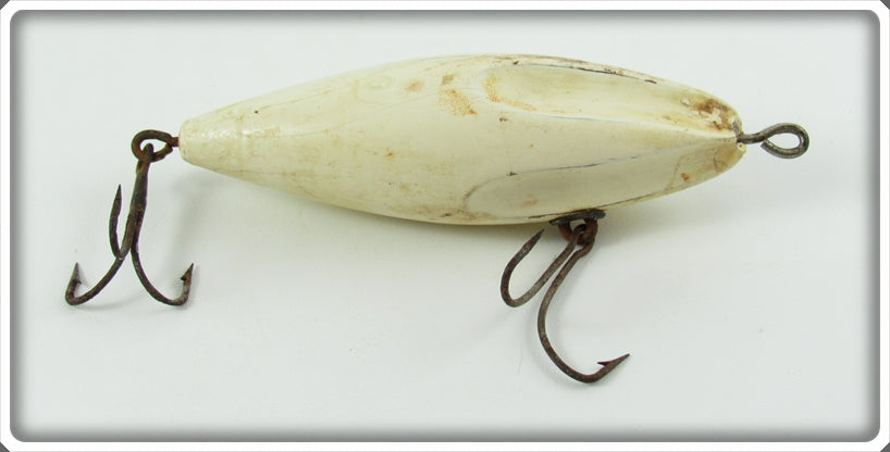 Vintage Wilson White Fluted Wobbler Lure 