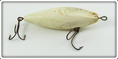 Vintage Wilson White Fluted Wobbler Lure 