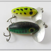 Arbogast Jitterbug Pair: Perch & Frog