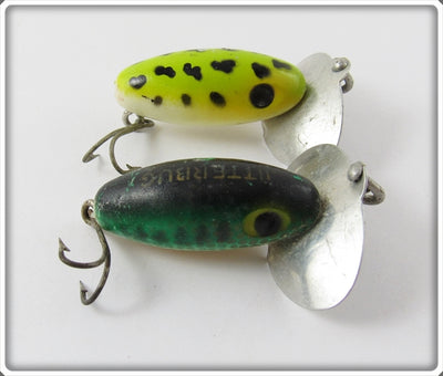 Arbogast Jitterbug Pair: Perch & Frog