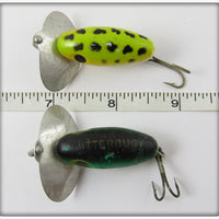 Arbogast Jitterbug Pair: Perch & Frog