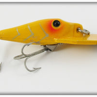 Vintage Fred Arbogast Yellow Shore Hustler Lure 