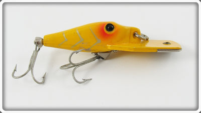 Vintage Fred Arbogast Yellow Shore Hustler Lure 