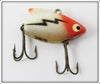 Heddon Red & White With Black Lightning Sonic