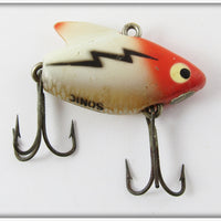 Heddon Red & White With Black Lightning Sonic
