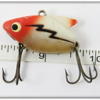 Heddon Red & White With Black Lightning Sonic