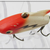 Heddon Red & White With Black Lightning Sonic