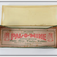 Pflueger White Red Silver Sparks Jointed Palomine In Box