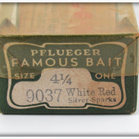Pflueger White Red Silver Sparks Jointed Palomine In Box