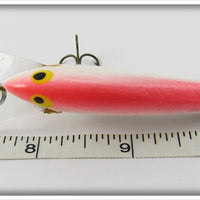 Unknown Coffin Lip White & Red Minnow