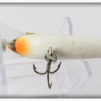 Unknown Coffin Lip White & Red Minnow