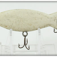 Folk Art White Carved Fish