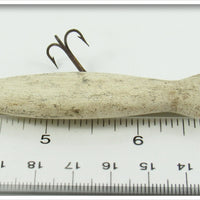 Folk Art White Carved Fish