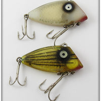 Tackle Industries White Foil & Yellow Striped Swimmin' Minnow Pair