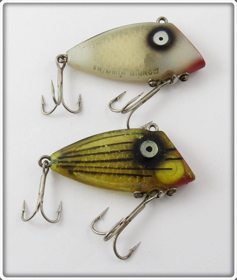 Tackle Industries White Foil & Yellow Striped Swimmin' Minnow Pair