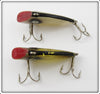 Tackle Industries White Foil & Yellow Striped Swimmin' Minnow Pair
