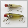 Tackle Industries White Foil & Yellow Striped Swimmin' Minnow Pair