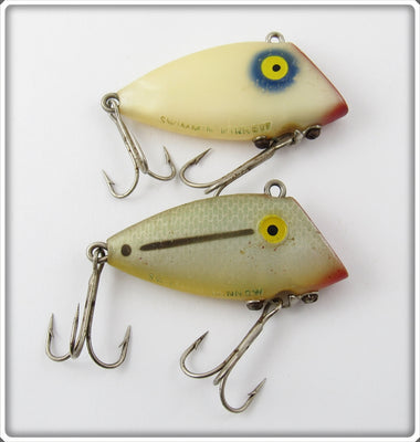 Tackle Industries White & Grey Scale Swimmin' Minnow Pair