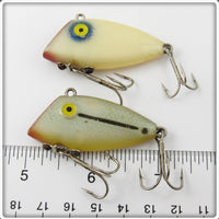 Tackle Industries White & Grey Scale Swimmin' Minnow Pair