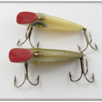 Tackle Industries White & Grey Scale Swimmin' Minnow Pair
