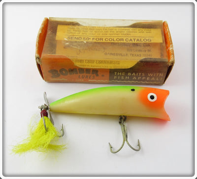 Bomber Green & Orange Bomber Popper In Box