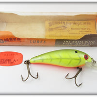Bomber Yellow Green Ribs Striper A In Box