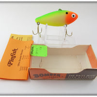 Bomber Fluorescent Green & Orange Pinfish In Box