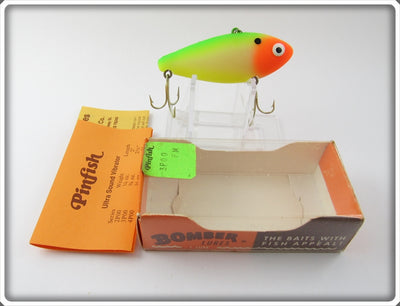 Bomber Fluorescent Green & Orange Pinfish In Box