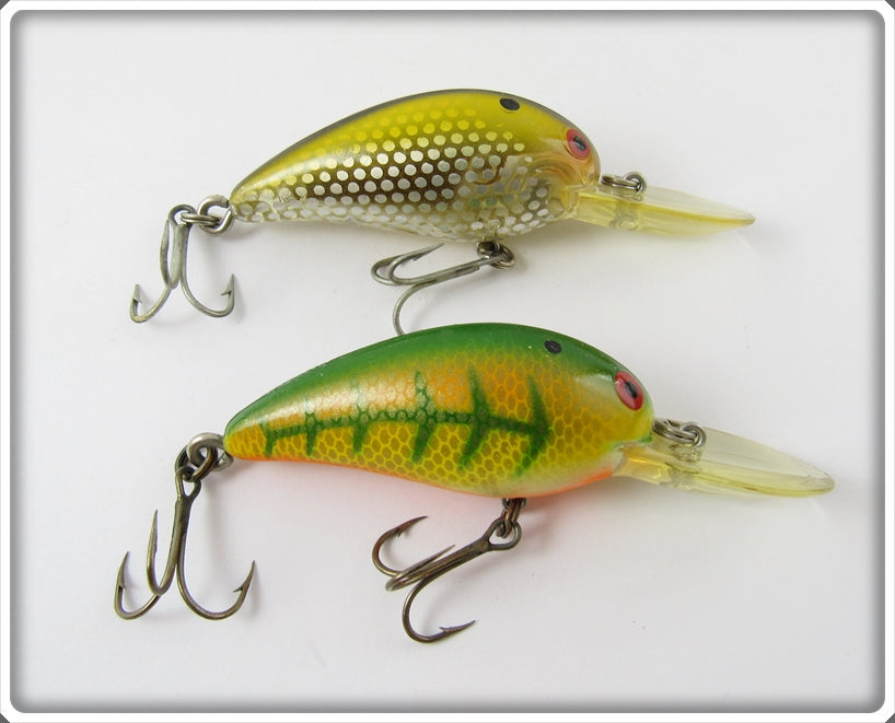 Bomber Bait Lure Pair: Yellow Perch & Metascale Yellow