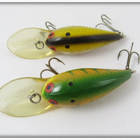 Bomber Bait Lure Pair: Yellow Perch & Metascale Yellow