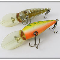Bomber Bait Lure Pair: Yellow Perch & Metascale Yellow