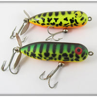 Heddon Baby Torpedo Pair: Fluorescent Green Crawdad & Brown Crawdad