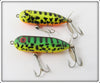 Heddon Baby Torpedo Pair: Fluorescent Green Crawdad & Brown Crawdad