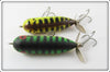 Heddon Baby Torpedo Pair: Fluorescent Green Crawdad & Brown Crawdad
