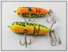 Heddon Baby Torpedo Pair: Fluorescent Green Crawdad & Brown Crawdad