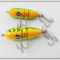 Heddon Tiny Torpedo Pair: Fluorescent Green Crawdad & Brown Crawdad
