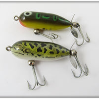 Heddon Tiny Torpedo Pair: Natural Frog & Bullfrog