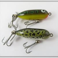 Heddon Tiny Torpedo Pair: Natural Frog & Bullfrog