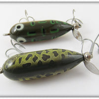 Heddon Tiny Torpedo Pair: Natural Frog & Bullfrog