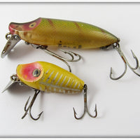 Heddon Pair: Perch River Runt & Yellow Shore Midget Digit