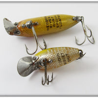Heddon Pair: Perch River Runt & Yellow Shore Midget Digit