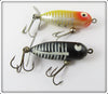Heddon Tiny Torpedo Pair: Yellow Shore & Black Shore
