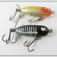 Heddon Tiny Torpedo Pair: Yellow Shore & Black Shore