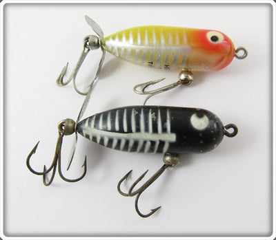 Heddon Tiny Torpedo Pair: Yellow Shore & Black Shore