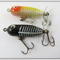 Heddon Tiny Torpedo Pair: Yellow Shore & Black Shore
