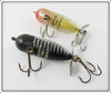 Heddon Tiny Torpedo Pair: Yellow Shore & Black Shore