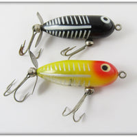 Heddon Tiny Torpedo Pair: Yellow Shore & Black Shore