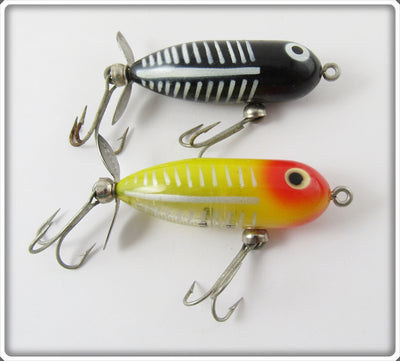 Heddon Tiny Torpedo Pair: Yellow Shore & Black Shore